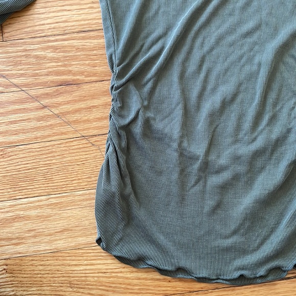 NEVER WORN | Free People 'Talk to Me' Shirt in Army | XS - Picture 4 of 7